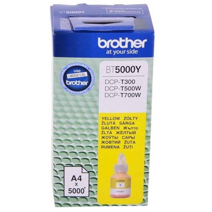 Brother BT5000Y Чернила, Yellow DCPT300/500W/700W 41,8мл, 5000стр BT5000Y