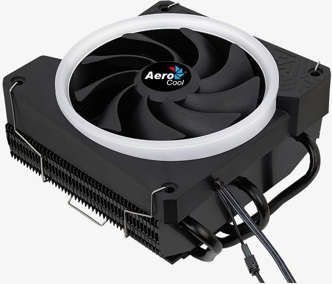 Устройство охлаждения кулер Aerocool Cylon 3H, 4-pin, ARGB, 120мм, черный, retail [cylon 3h argb pwm 4p]