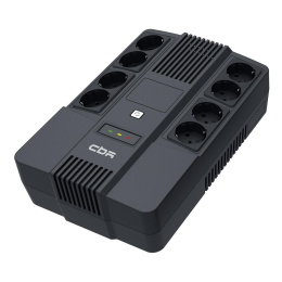 ИБП CBR [UPS-OFK-101E-600] 600VA/360W, Schuko CEE 7 Outlets: x4 Battery & Surge Protected; x4 Surge Protected , LED, AVR, 12V/7Ah