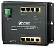 WGS-4215-8T2S Индустриальный коммутатор PLANET IP30, IPv6/IPv4, 8-Port 1000TP + 2-Port 100/1000F SFP Wall-mount Managed Ethernet Switch (-40 to 75 C), dual redundant power input on 12-48VDC / 24VAC terminal block and power jack, SNMPv3, 802.1Q VLAN, IGMP