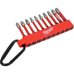 Набор бит 10 шт с карабином Milwaukee 4932480941