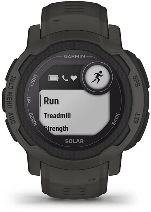 Смарт-часы Garmin Instinct 2 Solar,  45мм,  0.9",  черный