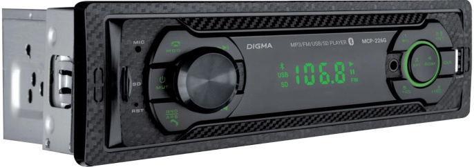 Автомагнитола Digma MCP-226G