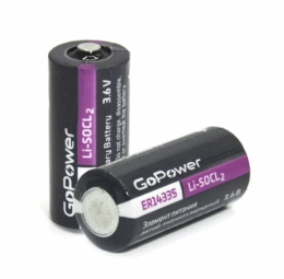 Батарея GoPower 2/3 АА ER14335 , 3.6V