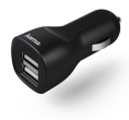 Автомобильное зарядное устройство HAMA H-1401660, 2xUSB-A, 12Вт, 1.2A, черный [00173624]