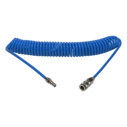 Шланг воздушный спиральный 5.0х8.0мм 6м с быстросъемными соединениями AIST 90915080-6 00-00009028