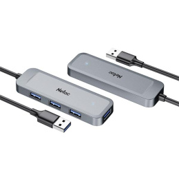 NETAC USB-концентратор Netac USB Hub WF11, USB-A to USB3.0*4 repl. NT08WF11-30GR WF11GYCN