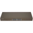 Коммутатор неуправляемый IP-COM F1016, 16 портов, 16x100 Мбит/с, настольный/ установка в стойку, металлический корпус