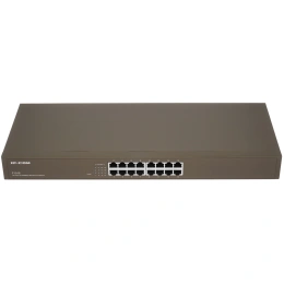 Коммутатор неуправляемый IP-COM F1016, 16 портов, 16x100 Мбит/с, настольный/ установка в стойку, металлический корпус