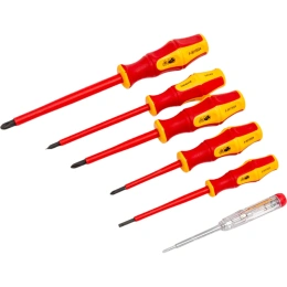 Набор стержневых диэлектрических отверток VDE Thorvik SDIS6CP 6 предметов 52289