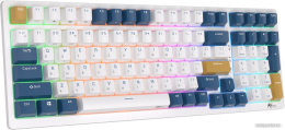 Клавиатура Royal Kludge RK98 (белый/голубой/коричневый, механическая, USB/2.4 GHz/Bluetoth, подсветка RGB, горячая замена клавиш Hot Swap, коричневые свичи)