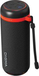 Колонка портативная Digma D-PS1521, 16Вт, черный [ps1521b]