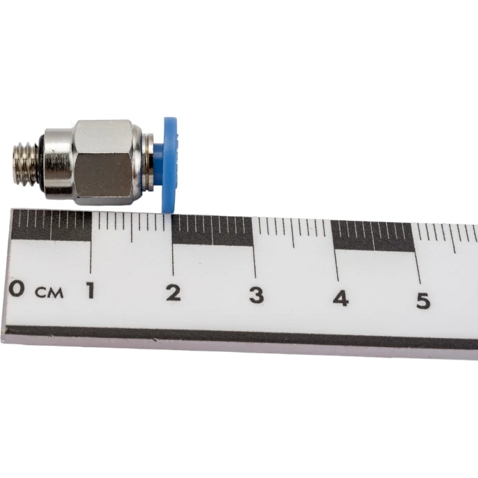 Фитинг цанговый прямой с наружной резьбой M6x1 для трубки диаметром 4 мм SHPI PC 04-M6