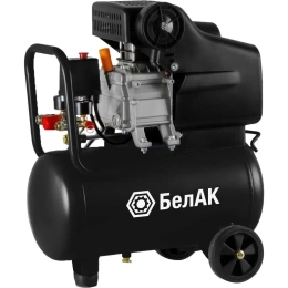 Компрессор воздушный поршневой масляный для гаража БелАК 24л БАК.99202