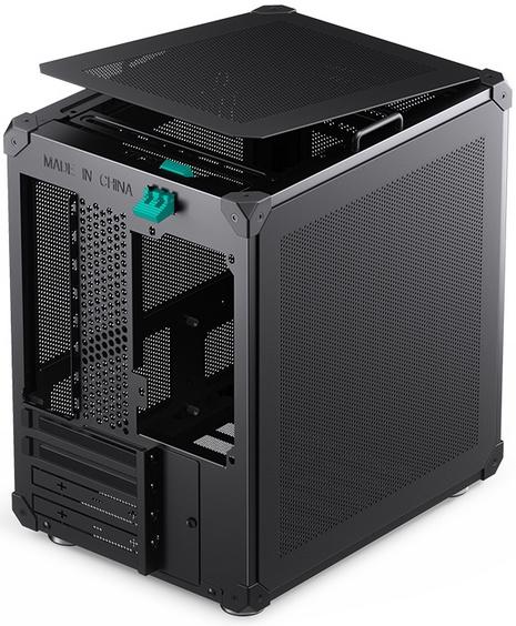 Корпус без блока питания Case JONSBO C6 Handle, Mini-Tower, no fan, 1xUSB-A 3.0 + 1xUSB-C 3.1, mATX, mITX Black (C6 Handle Black)