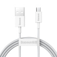 Кабель Baseus CAMYS-A02 Superior Series Fast Charging Data Cable USB to Micro USB 2A силиконовый 2m White