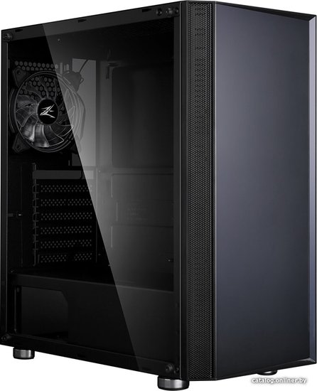 Корпус Zalman R2 Черный сталь-стекло-пластик, толщина металла 0.6мм, с боковым окном, 2xUSB2.0, 1xUSB3.0, Audio x 1, Mic x 1, LED button, без БП, ATX, отсеки