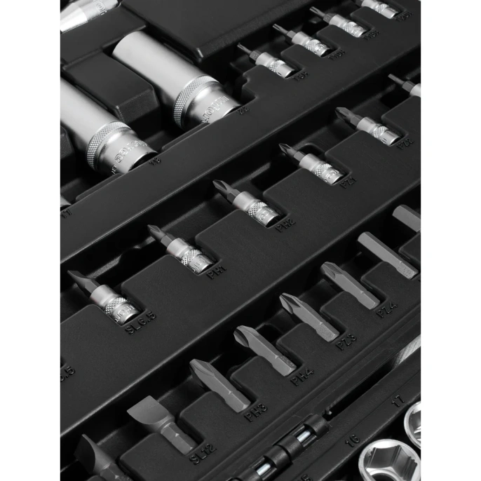 Набор инструментов Inforce 108 предметов 1/2", 1/4", Сталь Cr-V, Профессиональный, 06-07-12