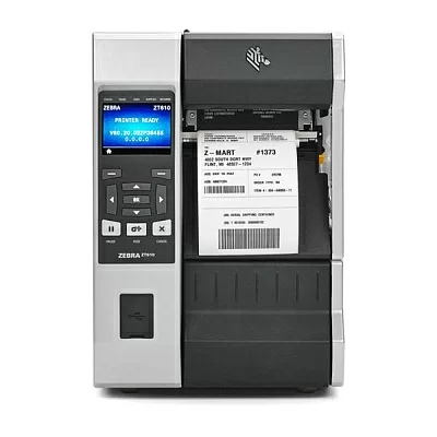 Принтер этикеток промышленный TT ZT610 со смотчиком Motorola Solutions. TT Printer ZT610; 4'', 203 dpi, Euro and UK cord, Serial, USB, Gigabit Ethernet, Bluetooth 4.0, USB Host, Rewind, Color, ZPL