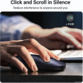 Беспроводная компьютерная мышь UGREEN MU001 90374 Portable Wireless Mouse. Цвет: зеленый