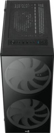 Корпус ATX Aerocool Python-G-BK-v1, Midi-Tower, без БП,  черный