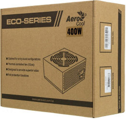 Блок питания Aerocool ATX 400W ECO-400 20+4pin PPFC 120mm fan 2xSATA RTL