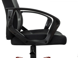 Кресло игровое ZOMBIE 100, ткань/экокожа, до 120кг, черный