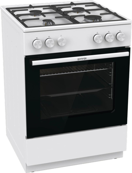 Плита Газовая Gorenje GG6A10WFFM белый без крышки реш.сталь
