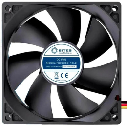 5bites Вентилятор FB9225S-12L2 92X25 / SLEEVE / 1800RPM / 2P