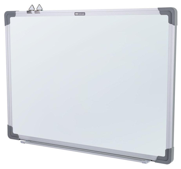 Доска магнитно-маркерная Deli EV450 магнитно-маркерная лак белый 60x45см алюминиевая рама