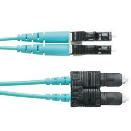 Патч-корд Panduit Opti-Core FX2ELLNSNSNM003 2x50/125 OM3 LC дуплекс-SC дуплекс 3м LSZH аквамарин