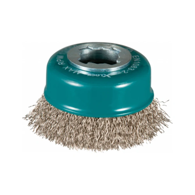 Щетка проволочная гофрированная чашечная (75 мм; 0.3 мм; X-lock) Makita D-73346