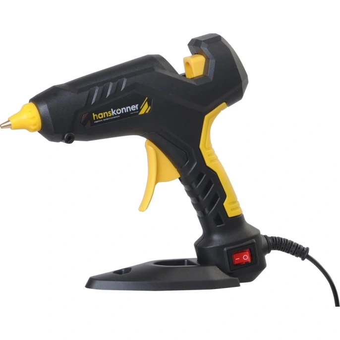 Пистолет клеевой Hanskonner 100 Вт, 2 сменных сопла, 4 стержня D 11 мм HGG11100