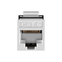 Модуль-вставка Keystone Jack RJ-45 ExeGate KJ-8P8C-U-C6-180-TL (Кат.6, неэкранированная, 180 градусов, IDC Toolless (без инструмента)) EX297342RUS