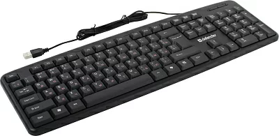 Клавиатура Defender ASTRA HB-588 Black полноразмерная, проводная 45588