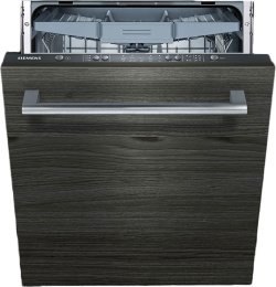 Посудомоечная машина Siemens SN615X03EE встраиваемая, загрузка на 13 комплектов посуды, электронное управление, 5 программ, 59.8x55x81.5 см, черный цвет, сушка: с теплообменником, индикация на полу: луч, черный