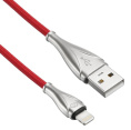Кабель Digma Lightning (m) -  USB (m),  1.2м,  2A,  красный [light-1.2m-red]