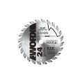 Пильный диск 24T; 165x1.6x20 мм твердосплавный WORX WA5101