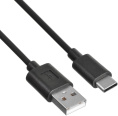 Кабель Buro USB Type-C (m) -  USB (m),  2м,  3A,  черный [bu-usb-ac-2m]