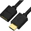 GCR Удлинитель 3.0m v2.0 HDMI-HDMI черный, OD7.3mm, 28/28 AWG, позолоченные контакты, Ethernet 18.0 Гбит/с, 19M / 19F, GCR-HMFR6-BB3S-3m, тройной экран