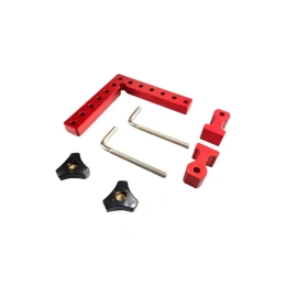 Набор для зажима из алюминиевого уголка и фиксаторов 140x140x16 мм; отверстие 8 мм UNIQ TOOL UTP-0017SET