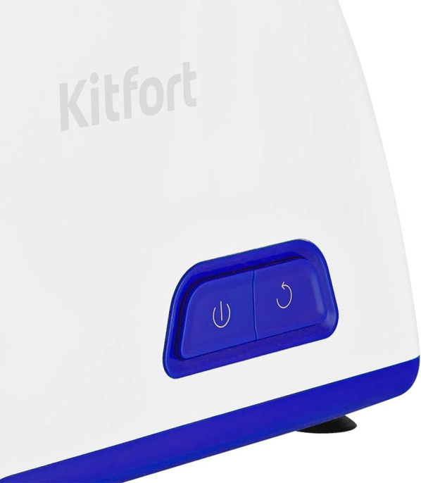 Мясорубка KitFort КТ-2112-1, белый / синий