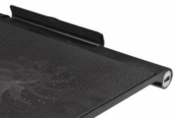 Подставка для ноутбука Buro BU-LCP170-B214, 17", 398х300х29 мм, 2хUSB, вентиляторы 2 х 140 мм, 926г, черный