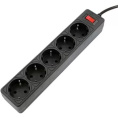 Сетевой фильтр 5bites GARDA SP5B-518 5S / 3*0.75MM2 / 1.8M / BLACK OEM