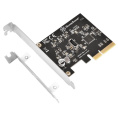 Контроллер Silverstone G56ECU070000010 SuperSpeed USB 20Gbps / internal USB-C Key-A 3.2 Gen 2x2 PCIe expansion card