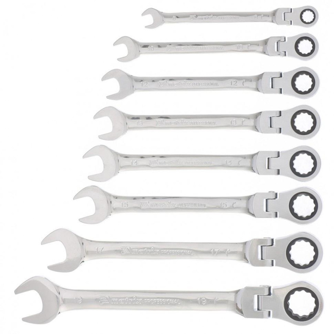 Набор ключей MATRIX 14898, трещоточный