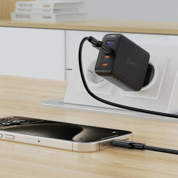 Кабель AceFast C17-04 USB Type-A - USB Type-C (1.2 м, черный) USB 2.0 Type-C/USB 2.0 Type-A, черный, длина 1.2 м