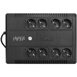 ИБП HIPER INLine LM-650: Линейно-интерактивный 650VA/390W Розетки: 8 CEE АКБ: Свинцово-кислотная, 12В / 7 Ач