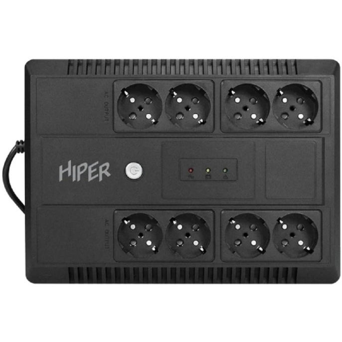 HIPER INLine LM-850: Линейно-интерактивный 850VA/480W Розетки: 8 CEE АКБ: Свинцово-кислотная, 12В / 9 Ач