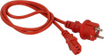 Шнур питания Lanmaster (LAN-PP13/SH-0.5-RD) C13-Schuko проводник.:3x0.75мм2 0.5м 220В 10А красный